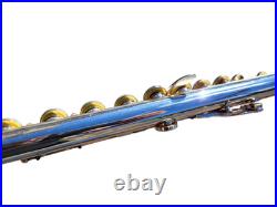 Flute Yamaha 221 Silver Plated Flute Offset G Key Cleaning Rod and Hard Case