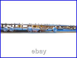 Flute Yamaha 221 Silver Plated Flute Offset G Key Cleaning Rod and Hard Case