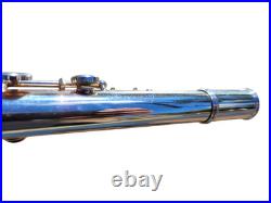 Flute Yamaha 221 Silver Plated Flute Offset G Key Cleaning Rod and Hard Case