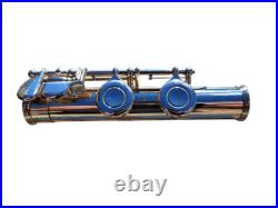 Flute Yamaha 221 Silver Plated Flute Offset G Key Cleaning Rod and Hard Case