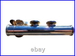 Flute Yamaha 221 Silver Plated Flute Offset G Key Cleaning Rod and Hard Case