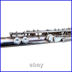 Flute Yamaha 221 Silver Plated Flute Offset G Key and Original Hard Case