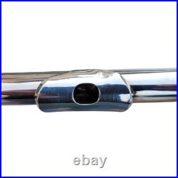 Flute Yamaha 221 Silver Plated Flute Offset G Key and Original Hard Case