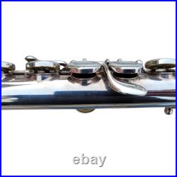 Flute Yamaha 221 Silver Plated Flute Offset G Key and Original Hard Case