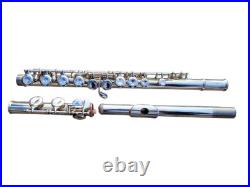 Flute Yamaha 221 Silver Plated Flute Offset G Key and Padded Pro Tec Case