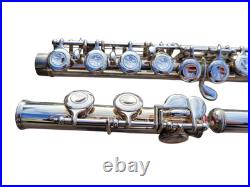 Flute Yamaha 221 Silver Plated Flute Offset G Key and Padded Pro Tec Case