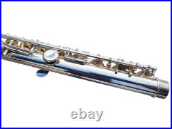 Flute Yamaha 221 Silver Plated Flute Offset G Key and Padded Pro Tec Case