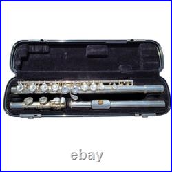 Flute Yamaha Advantage Silver Plated Flute Offset G Key with Yamaha Hard Case