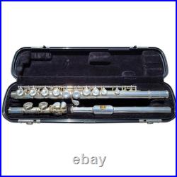 Flute Yamaha Advantage Silver Plated Flute Offset G Key with Yamaha Hard Case