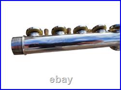 Flute Yamaha Advantage Silver Plated Flute Offset G Key with Yamaha Hard Case