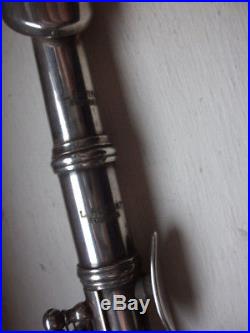 Flûte piccolo L. ROTINAT à BOURGES en métal système Boehm Antique old flute