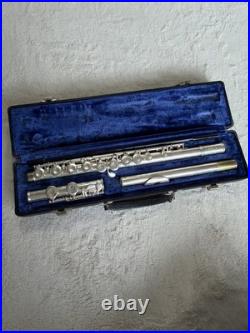 GEMEINHARDT 2SP Silver Plate FLUTE Hard Case USA Unrestored