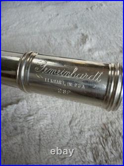 GEMEINHARDT 2SP Silver Plate FLUTE Hard Case USA Unrestored