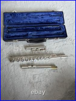GEMEINHARDT 2SP Silver Plate FLUTE Hard Case USA Unrestored