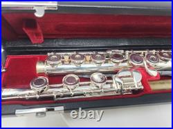 GEMEINHARDT 30B Flute Silver Plated Open Hole Original Hard Case + Carrying GEMEINHARDT 30B Flute Silver Plated Open Hole Original Hard Case + Carrying