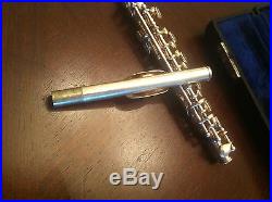GEMEINHARDT PICCALO WITH HARD CASE Silver Plated Marked C