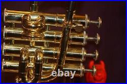 GETZEN ETERNA 1986 Mdl 940 Lacquer Bb/A Piccolo Trumpet, Monette mtpc, new case