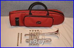 GETZEN ETERNA 900 SERIES Bb/A PICCOLO TRUMPET SILVER PLATED EXC. PLAYER