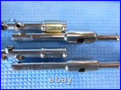 Gatahiro Silver Folk Flute 2pcs with Case, Used, Not Tested