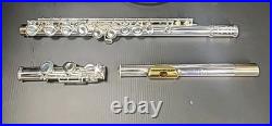 Gemeinhardt 22SP Flute/GOLD Embouchure plate -OVERHAULED & ULTRASONIC CLEANED