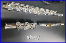 Gemeinhardt 22SP Flute/GOLD Embouchure plate -OVERHAULED & ULTRASONIC CLEANED