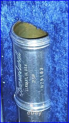 Gemeinhardt 2SP Flute & Case Silver Plate KGG Elkheard, Ind Gemeinhardt 2SP Flute & Case Silver Plate KGG Elkheard, Ind