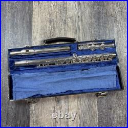 Gemeinhardt 2SP Student Flute Silver Plated Made USA Elkhart with Case Vintage