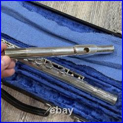 Gemeinhardt 2SP Student Flute Silver Plated Made USA Elkhart with Case Vintage