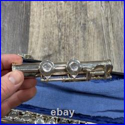 Gemeinhardt 2SP Student Flute Silver Plated Made USA Elkhart with Case Vintage