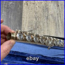 Gemeinhardt 2SP Student Flute Silver Plated Made USA Elkhart with Case Vintage