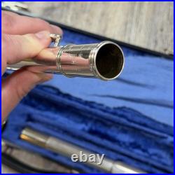 Gemeinhardt 2SP Student Flute Silver Plated Made USA Elkhart with Case Vintage