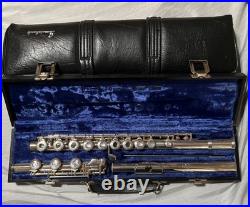 Gemeinhardt 3SB Flute SOLID SILVER Open hole. All 3 Joints Stamped solid Silver