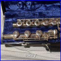 Gemeinhardt 3SB Flute SOLID SILVER Open hole. All 3 Joints Stamped solid Silver