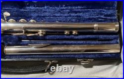 Gemeinhardt 3SB Flute SOLID SILVER Open hole. All 3 Joints Stamped solid Silver