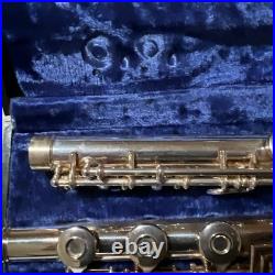 Gemeinhardt 3SB Flute SOLID SILVER Open hole. All 3 Joints Stamped solid Silver