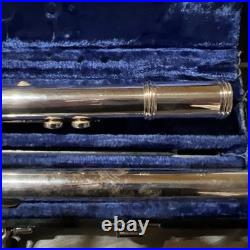 Gemeinhardt 3SB Flute SOLID SILVER Open hole. All 3 Joints Stamped solid Silver