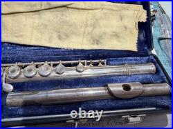 Gemeinhardt 3SHB Solid Silver Flute with Head Open Hole B Foot