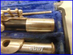 Gemeinhardt 4PNH Piccolo Flute Silver-Plated Elkhart, IN #85225 Vintage Black