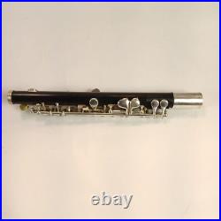 Gemeinhardt 4PNH Piccolo Flute Silver-Plated Elkhart, IN #85225 Vintage Black