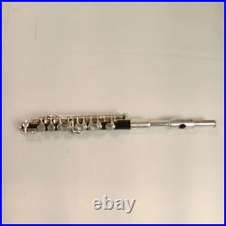Gemeinhardt 4PNH Piccolo Flute Silver-Plated Elkhart, IN #85225 Vintage Black