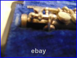 Gemeinhardt 4PNH Piccolo Flute Silver-Plated Elkhart, IN #85225 Vintage Black