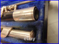 Gemeinhardt 4PNH Piccolo Flute Silver-Plated Elkhart, IN #85225 Vintage Black