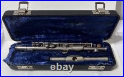 Gemeinhardt Elkhart IND 4S 52819 Piccolo Solid Silver Trashed Case Needs Works