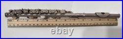 Gemeinhardt Elkhart IND 4S 52819 Piccolo Solid Silver Trashed Case Needs Works