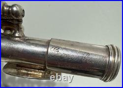 Gemeinhardt Elkhart IND 4S 52819 Piccolo Solid Silver Trashed Case Needs Works