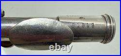 Gemeinhardt Elkhart IND 4S 52819 Piccolo Solid Silver Trashed Case Needs Works