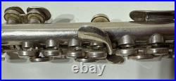Gemeinhardt Elkhart IND 4S 52819 Piccolo Solid Silver Trashed Case Needs Works