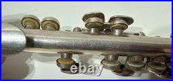 Gemeinhardt Elkhart IND 4S 52819 Piccolo Solid Silver Trashed Case Needs Works