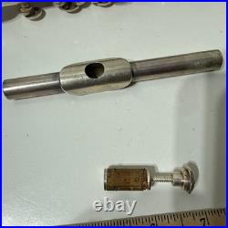 Gemeinhardt Elkhart IND 4S 52819 Piccolo Solid Silver Trashed Case Needs Works