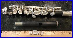 Gemeinhardt Elkhart, Ind 4p Composite Piccolo In Great Condition In Case